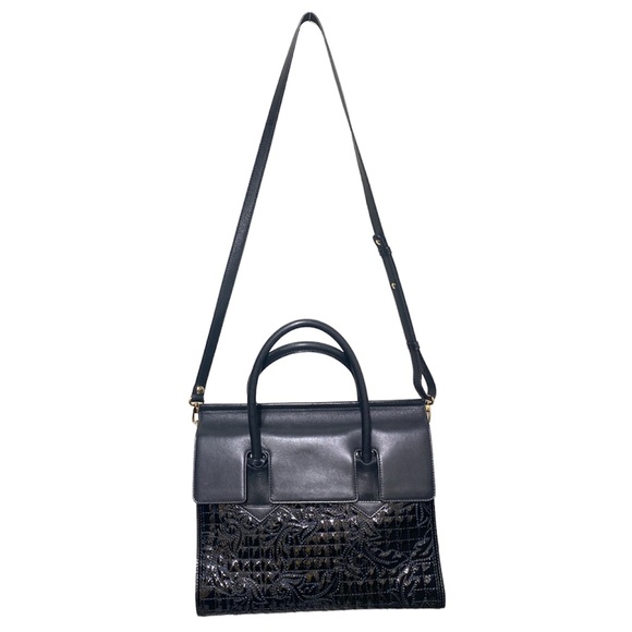 VERSACE VANITAS QUILTED LEATHER HANDBAG - Picture 1 of 12